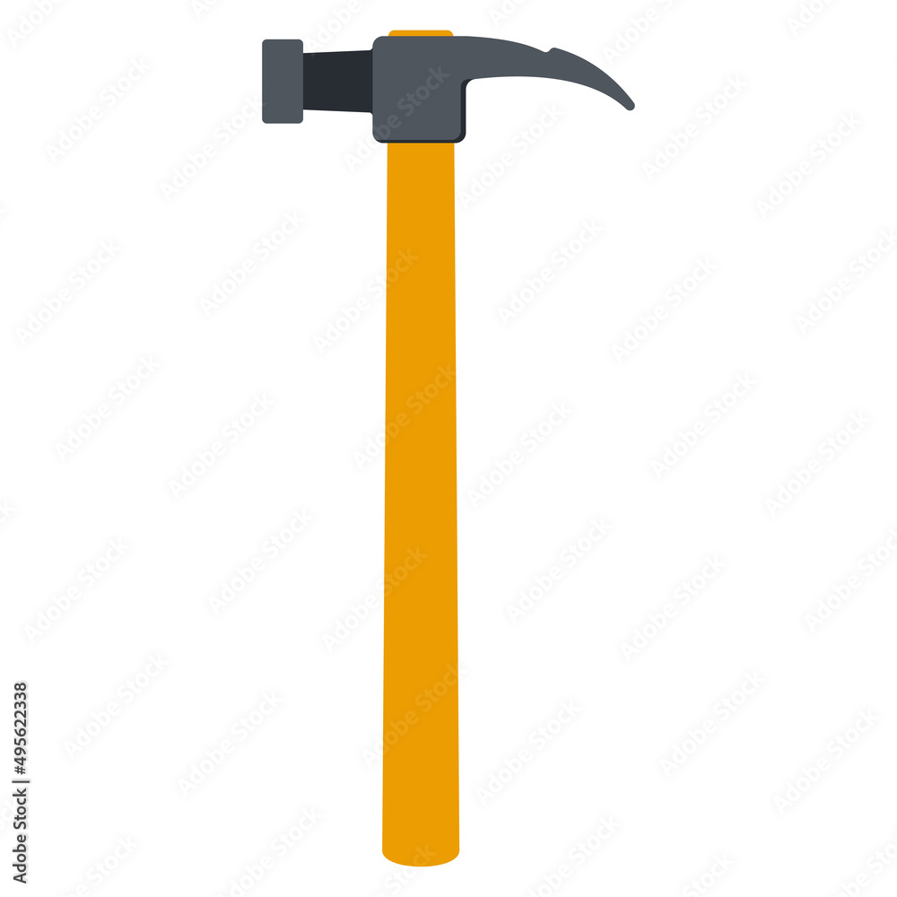 Mechanics hammer vector cartoon tool illustration isolated on a white background. Mechanics hammer vector cartoon tool illustration isolated on a white background.