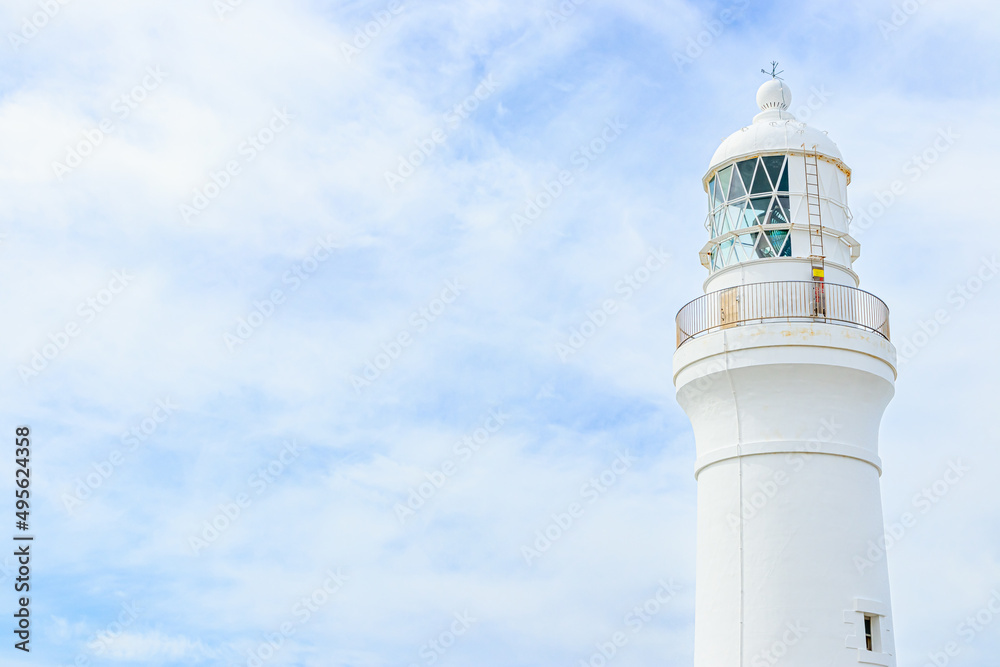 初春の御前埼灯台　静岡県御前崎市　Omaesaki Lighthouse in early spring. Shizuoka-ken Omaezaki city.