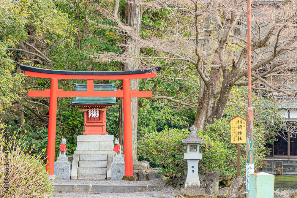 初春の富士山本宮浅間大社(末社 稲荷神社) 静岡県富士宮市 Fujisan Hongu Sengen Taisha Shrine in early spring.Sizuoka-ken Fujinomiya city. 初春の富士山本宮浅間大社(末社 稲荷神社) 静岡県富士宮市 Fujisan Hongu Sengen Taisha Shrine in early spring.Sizuoka-ken Fujinomiya city.
