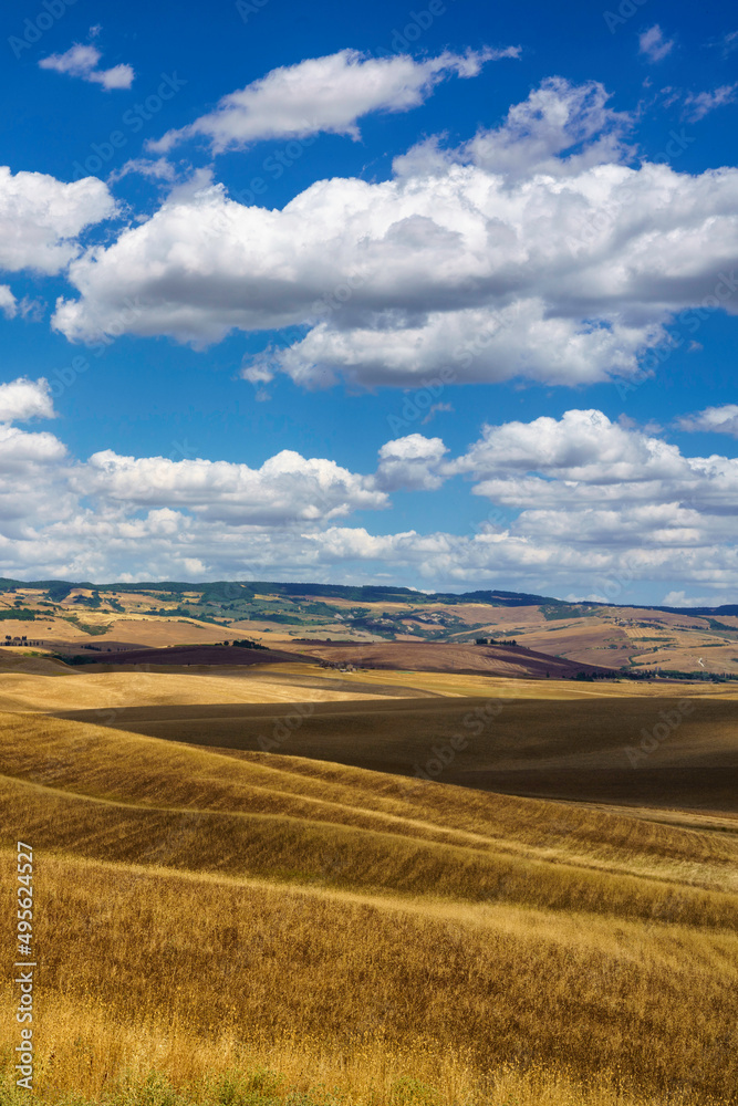 Rural landscape along the Cassia near Castiglione, Tuscany
