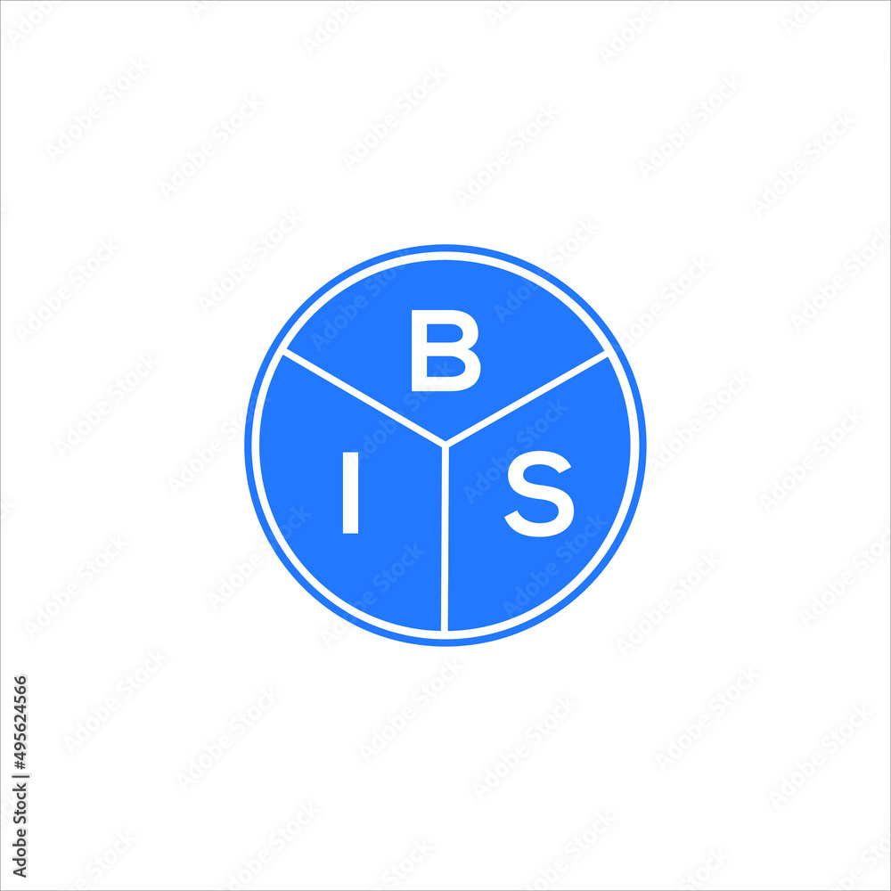 BIS letter logo design on white background. BIS creative circle letter logo concept. BIS letter design. BIS letter logo design on white background. BIS creative circle letter logo concept. BIS letter design.