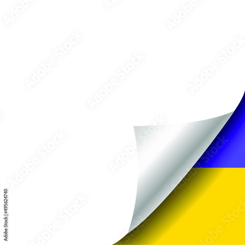 Ukraine national flag icon. No war. Abstract Ukraine Russia politics economy relationship conflicts concept.