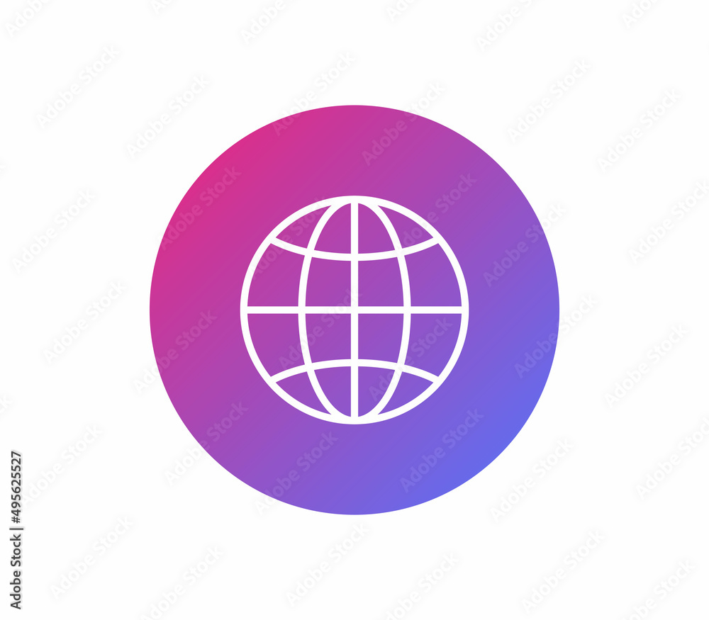 Earth and planet symbol flat illustration.
Earth and planet symbol flat illustration.