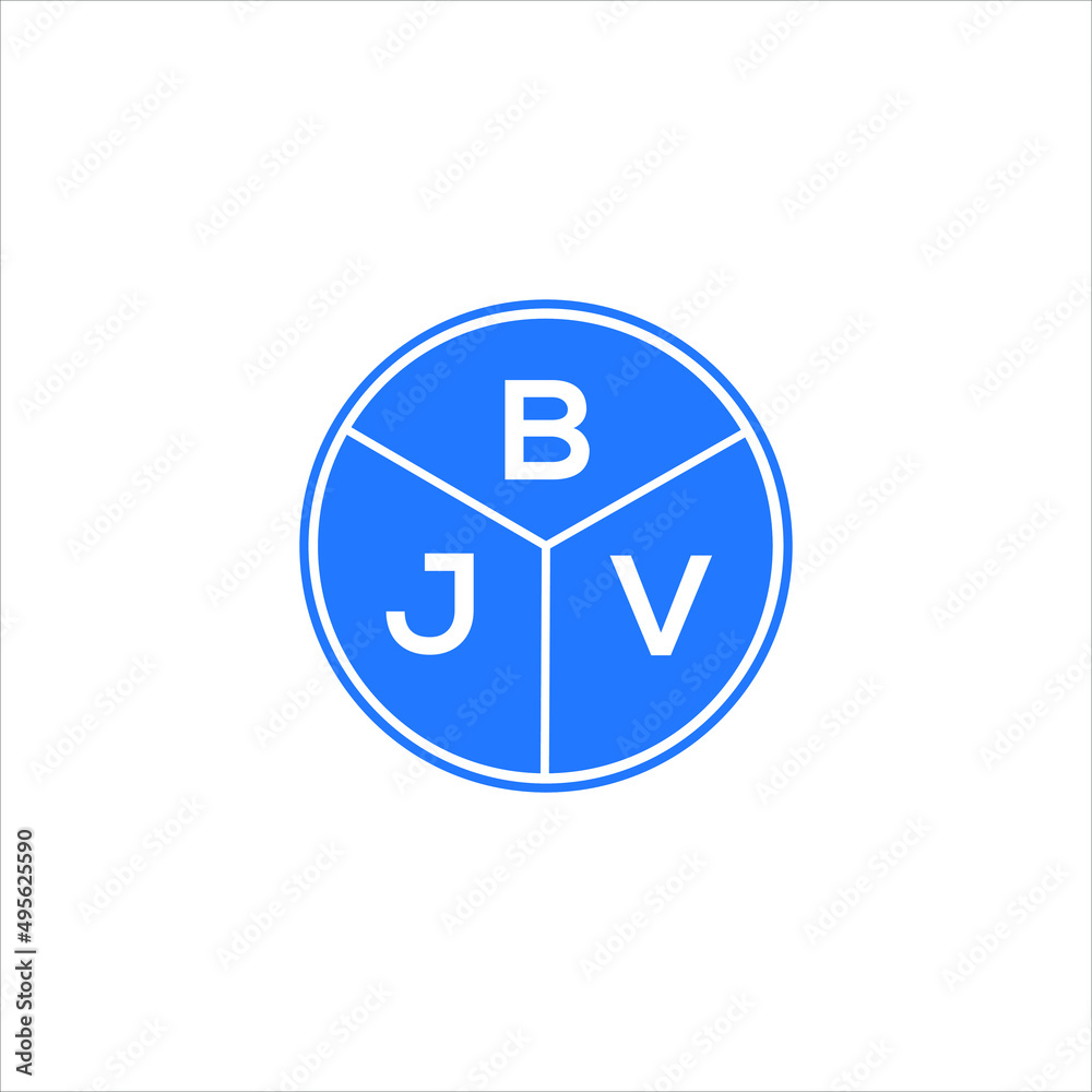 BJV letter logo design on white background. BJV creative circle letter logo concept. BJV letter design. BJV letter logo design on white background. BJV creative circle letter logo concept. BJV letter design.