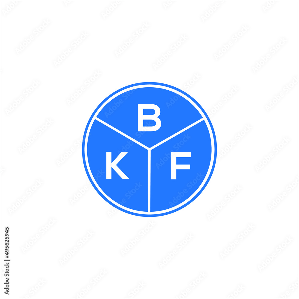 BKF letter logo design on white background. BKF creative circle letter logo concept. BKF letter design. BKF letter logo design on white background. BKF creative circle letter logo concept. BKF letter design.