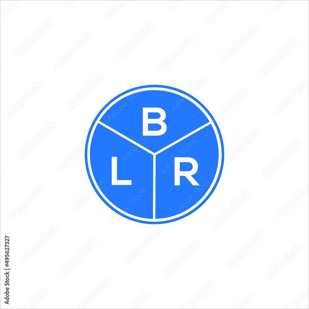 BLR letter logo design on white background. BLR creative circle letter logo concept. BLR letter design. BLR letter logo design on white background. BLR creative circle letter logo concept. BLR letter design.