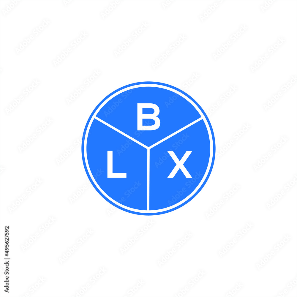 BLX letter logo design on white background. BLX creative circle letter logo concept. BLX letter design. BLX letter logo design on white background. BLX creative circle letter logo concept. BLX letter design.