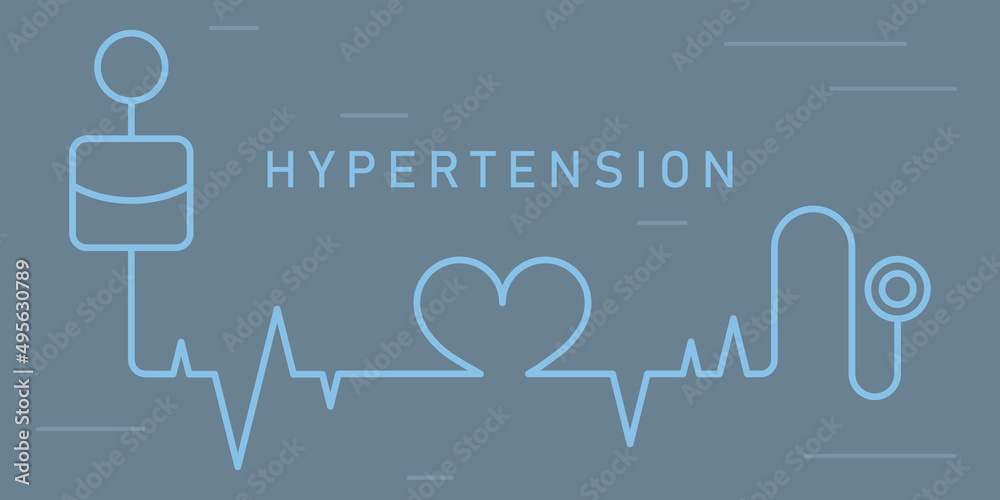 World Hypertension Day May 17th raise awareness and promote hypertension prevention, detection and control. High blood pressure hypertension. Risk factor. Medical flat illustration. Health care