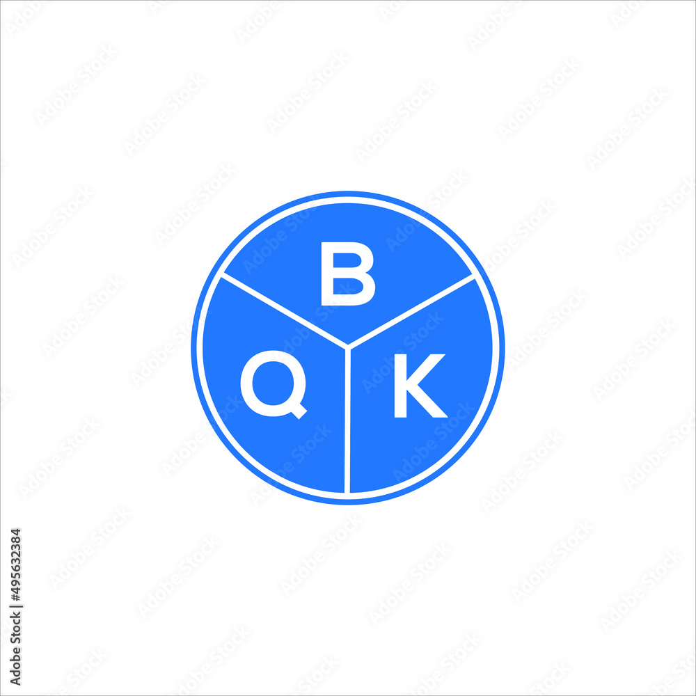 BQK letter logo design on white background. BQK creative circle letter logo concept. BQK letter design. BQK letter logo design on white background. BQK creative circle letter logo concept. BQK letter design.