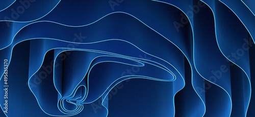abstract blue wave backgrou...