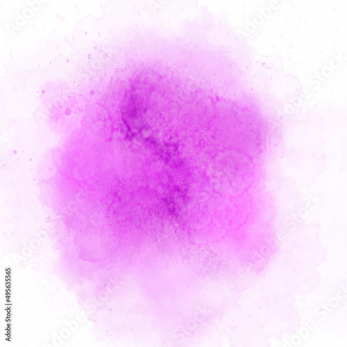 Beautiful splash of watercolor vector. Colorful pink watercolor stain with aquarelle paint blotch. Handmade illustration of pink watercolor. pink watercolor paint stroke background. Watercolor spot.
