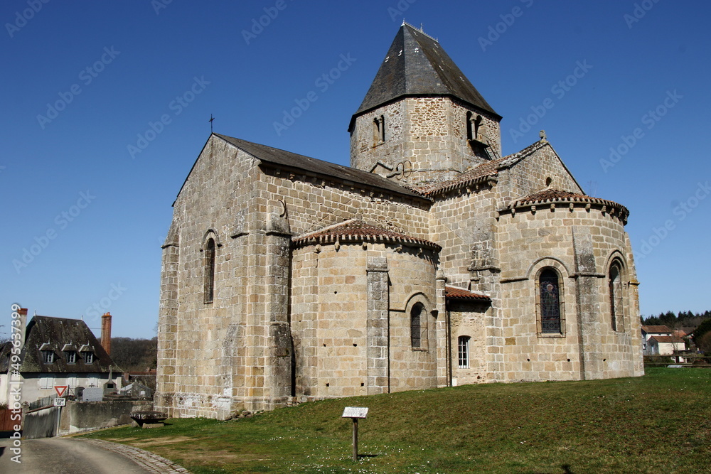 Church at Malval in Creuse.