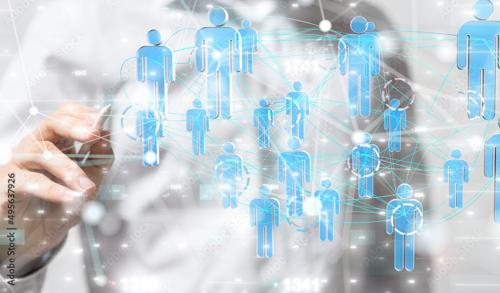 Global network. Blockchain. 3D illustration. Neural networks and artificial intelligence. Abstract Global network. Blockchain. 3D illustration. Neural networks and artificial intelligence. Abstract