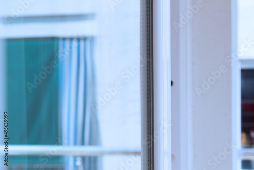 windows, doors to the balcony, glass