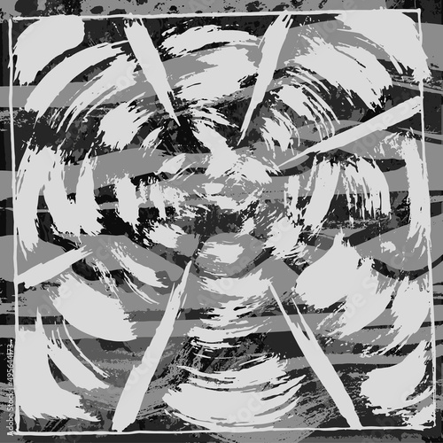 Black and white abstract grunge background