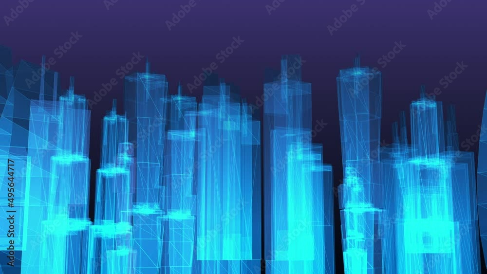 Sky scraper city abstract background