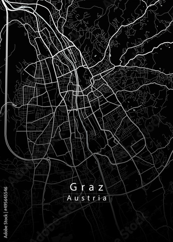 Graz Austria City Map