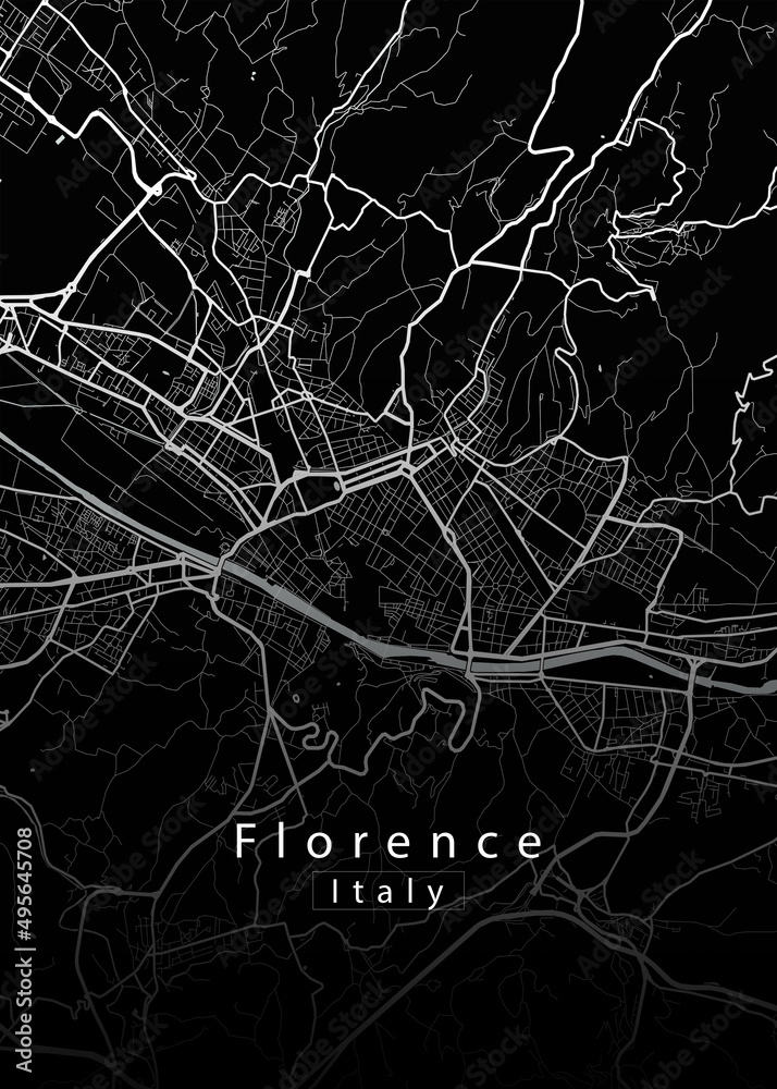 Florence Italy City Map