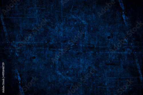 Royal blue rustic concrete wall texture background