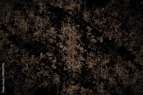 Dark grunge texture on a brown color concrete wall for background