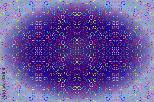 abstract vector background with irregular circles and rings