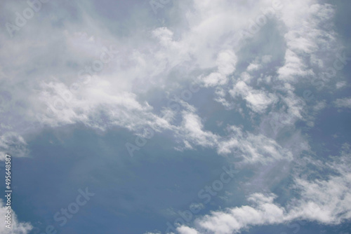Fototapeta Naklejka Na Ścianę i Meble -  Clouds on the blue sky nature with space background wallpaper