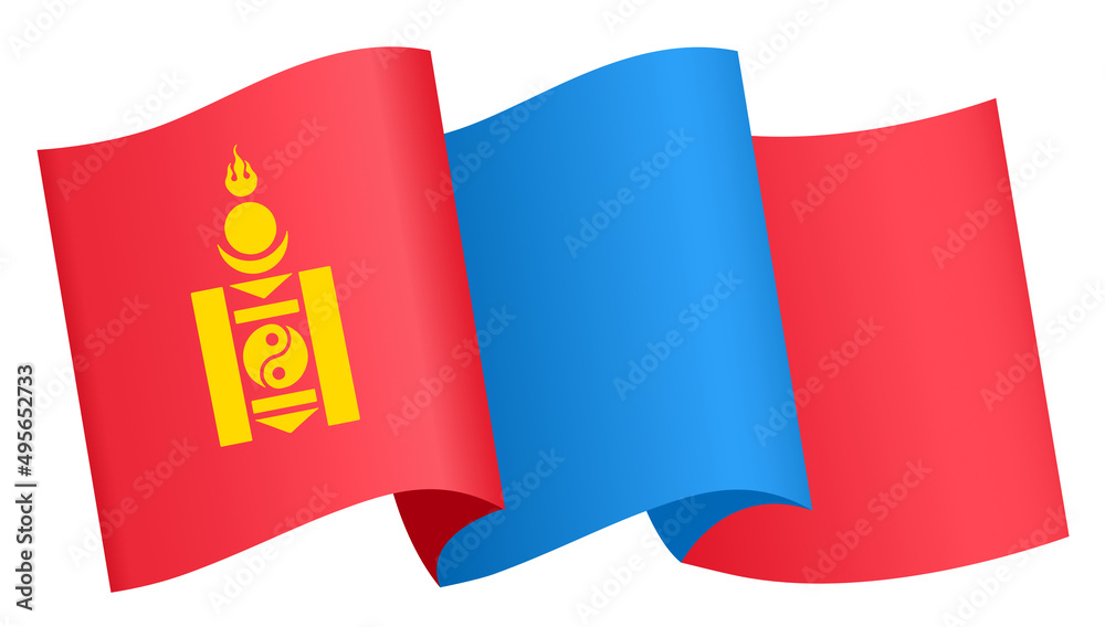 Mongolia flag wave isolated on png or transparent background,Symbol Mongolia,template for banner,card,advertising ,promote,and business matching country poster, vector illustration Mongolia flag wave isolated on png or transparent background,Symbol Mongolia,template for banner,card,advertising ,promote,and business matching country poster, vector illustration