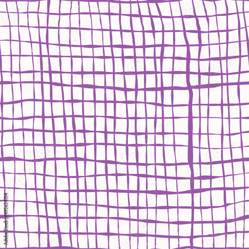 Vector seamless pattern with purple stripes on white background. For wallpapers, decoration, invitation, fabric, textile and linen, print, gift and wrapping paper.