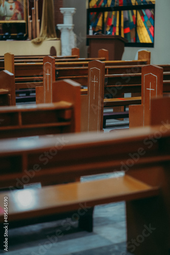 Interior view of church photo