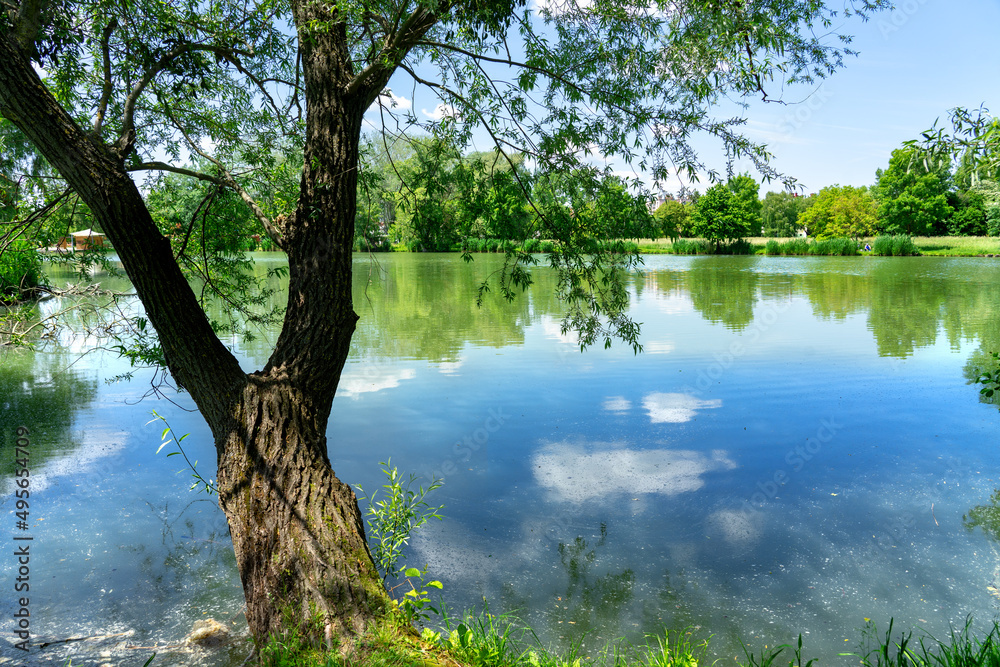 Csonakazo to boating lake in Sarvar Hungary water activity