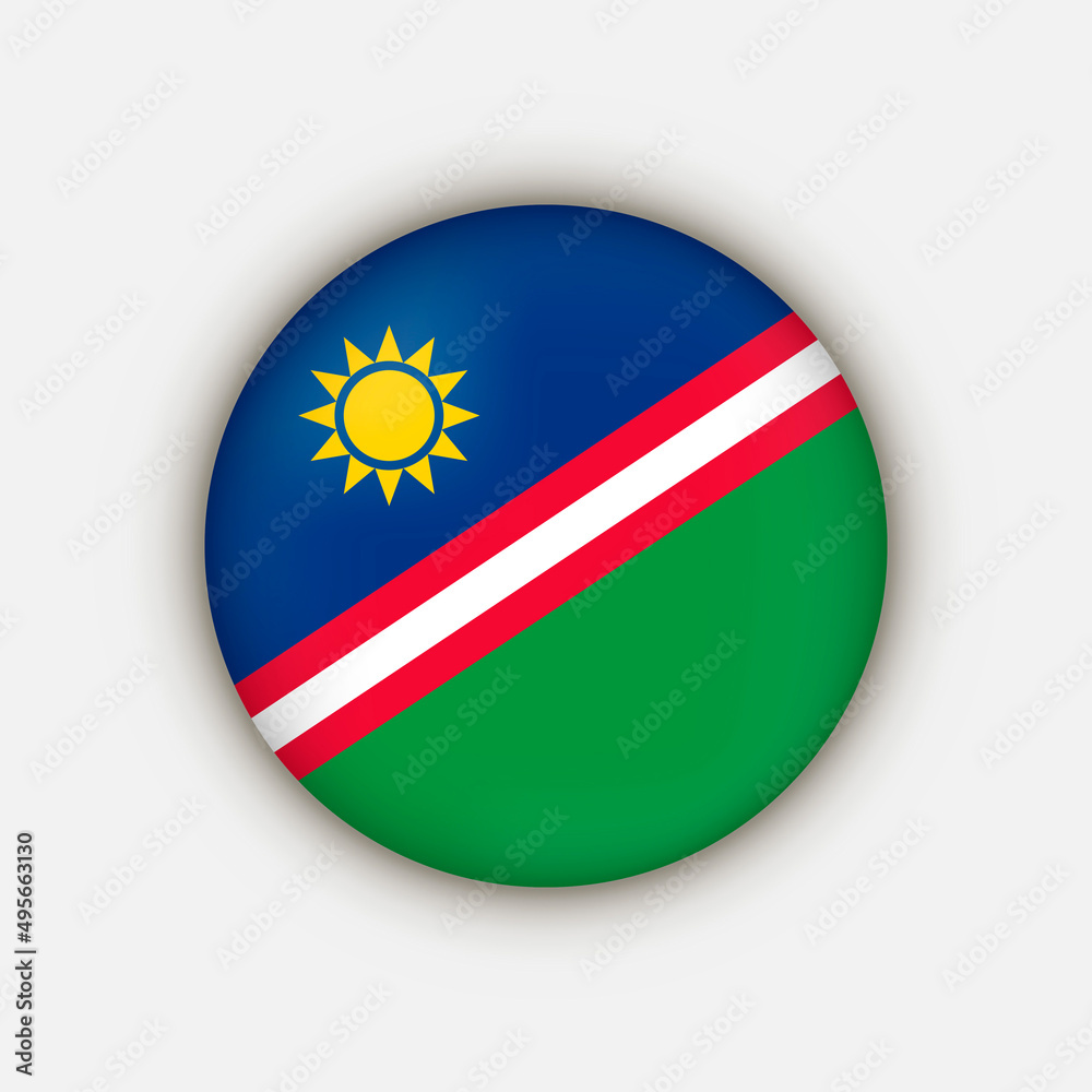 Country Namibia. Namibia flag. Vector illustration. Country Namibia. Namibia flag. Vector illustration.