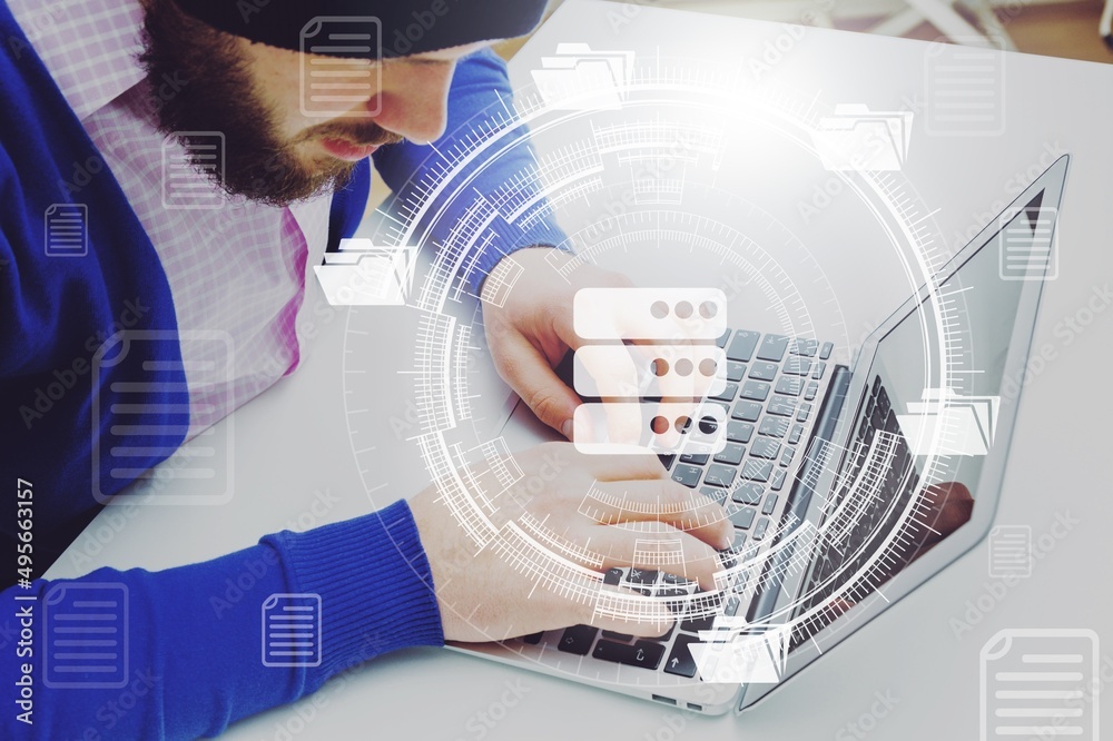 Concept of virtual Global Internet connection metaverse, Document Management System, online documentation database. Concept of virtual Global Internet connection metaverse, Document Management System, online documentation database.