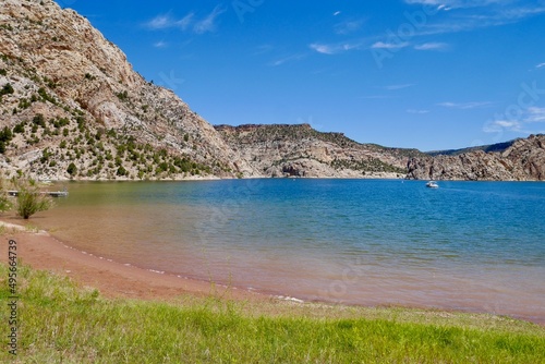 Canvas Print Hideout Canyon at Flaming Gorge Recreation Area, Utah. USA.