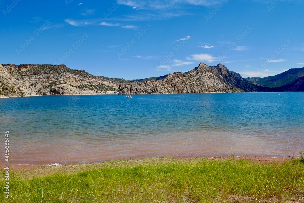 Hideout Canyon in Flaming Gorge Recreation Area, Utah. USA. Hideout Canyon in Flaming Gorge Recreation Area, Utah. USA.