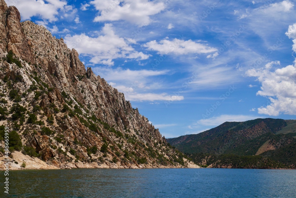 Sheep Creek Bay in Flaming Gorge Recreation Area, Utah. USA. Sheep Creek Bay in Flaming Gorge Recreation Area, Utah. USA.
