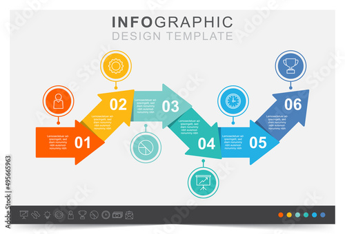 Infographic show business statistics, financial element, work data management, work plan, icon set