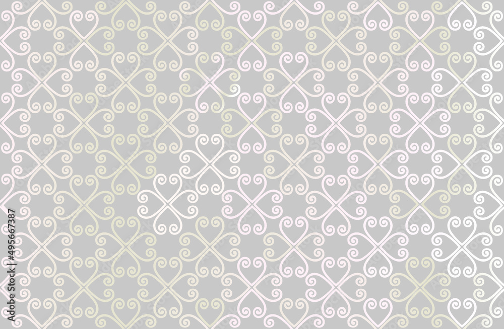 Abstract arabesque seamless pattern. Linear floral geometric line ornament. Artistic backdrop in arab asian decorative style Abstract arabesque seamless pattern. Linear floral geometric line ornament. Artistic backdrop in arab asian decorative style
