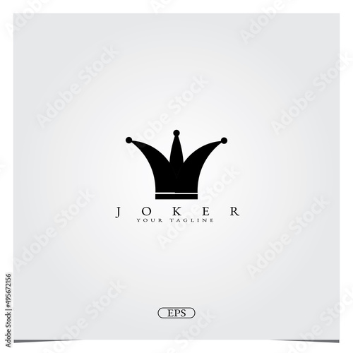 Joker clown Logo design logo premium elegant template vector eps 10