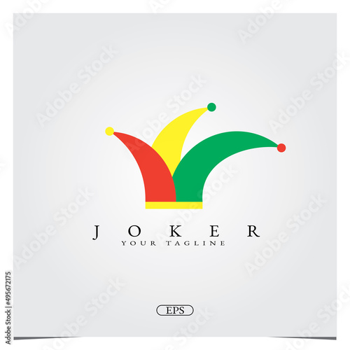 Joker clown Logo design logo premium elegant template vector eps 10