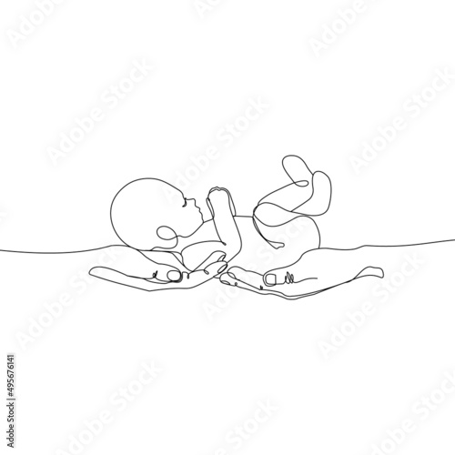 Newborn Baby Wall Art One Line Art Family One Line Drawing Baby And Parents Minimal Wall Art Minimalist Print Family Artwork Baby Line Art Holding a Baby Print