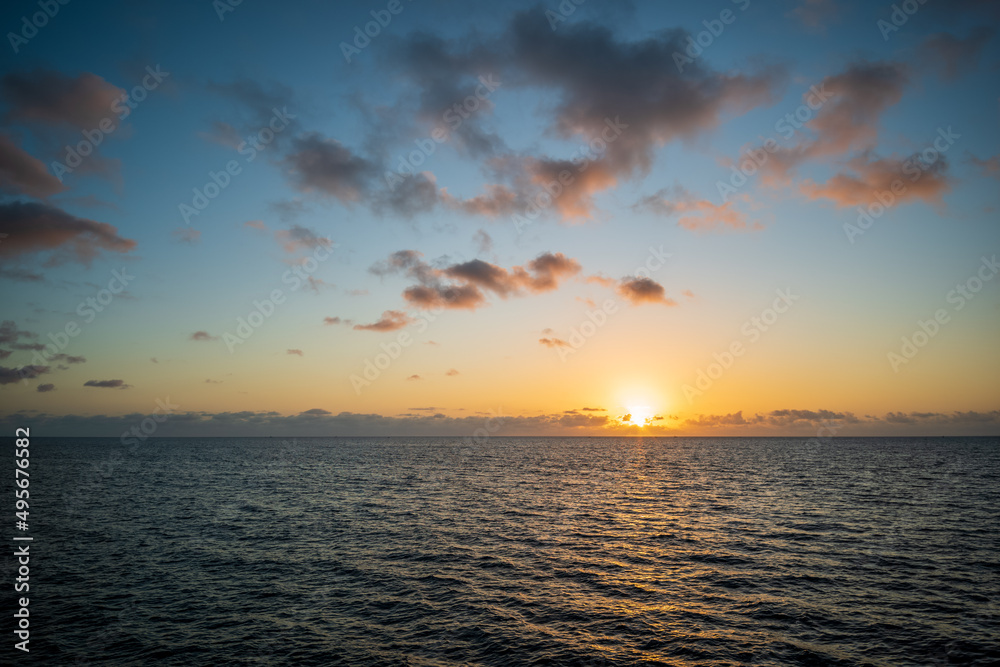 sunrise over the Atlantic