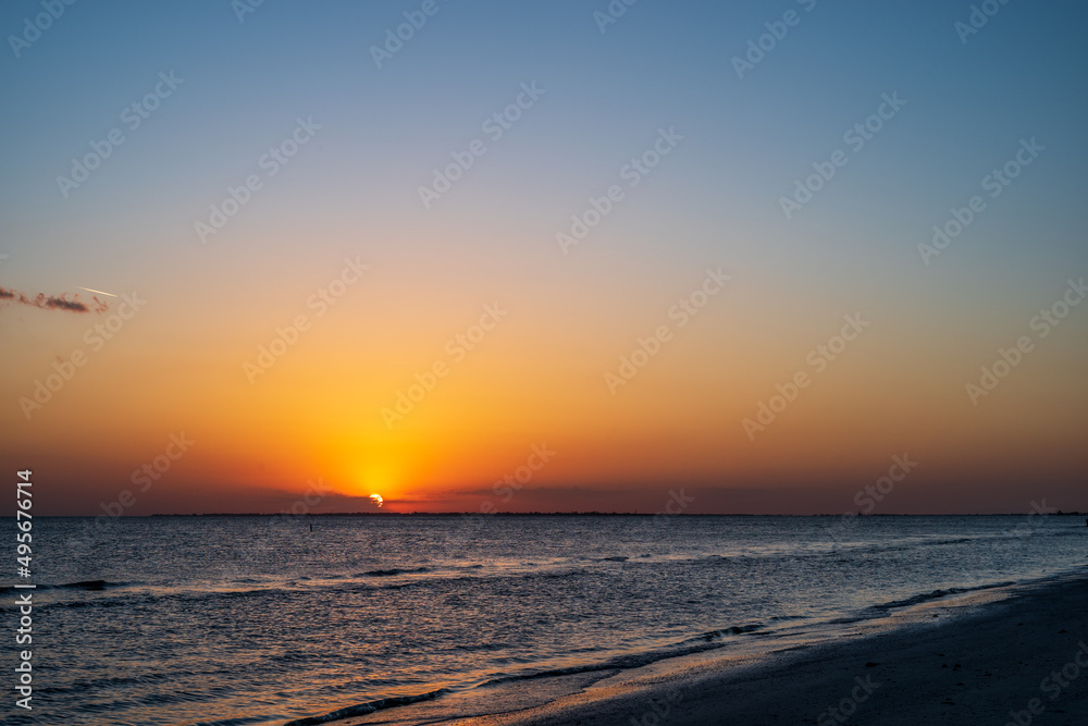 sunset on the beach sunset on the beach