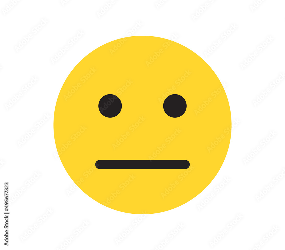 Simple expressions and yellow cartoon smile flat illustration.
Simple expressions and yellow cartoon smile flat illustration.