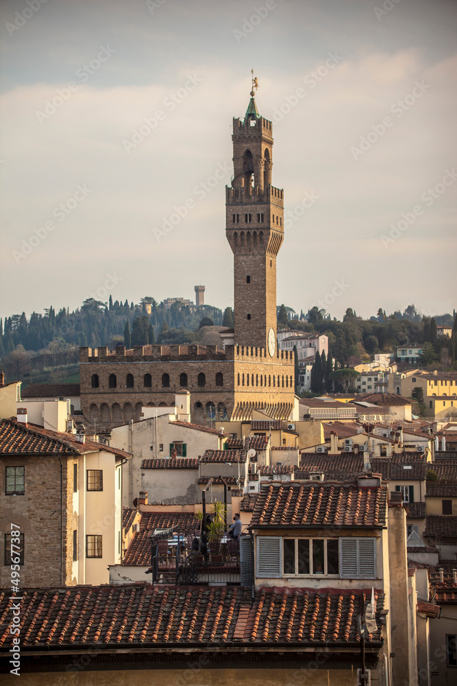 Italia, Toscana, Firenze, il Palazzo Vecchio.