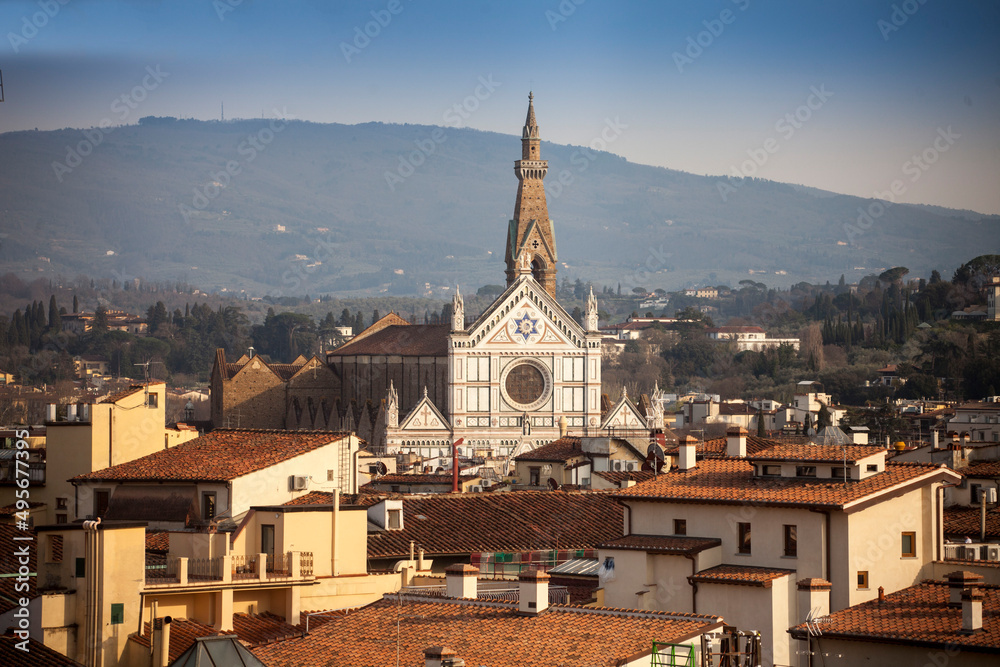 Italia, Toscana, Firenze, chiesa di Santa Croce.