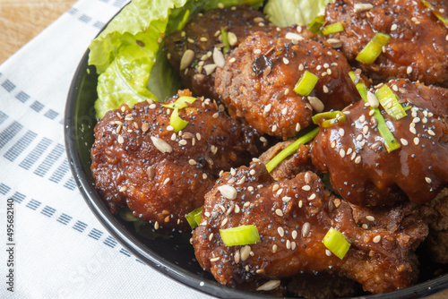 bbq sauce chicken wings photo