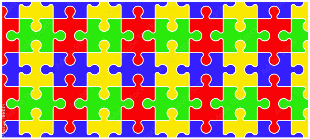 Cartoon autism ribbon. Vector world awareness day. Puzzle line pattern. puzzle pieces icon or pictogram. Autism spectrum disorder (ASD) is a neurological and developmental disorder with social skills. Cartoon autism ribbon. Vector world awareness day. Puzzle line pattern. puzzle pieces icon or pictogram. Autism spectrum disorder (ASD) is a neurological and developmental disorder with social skills.