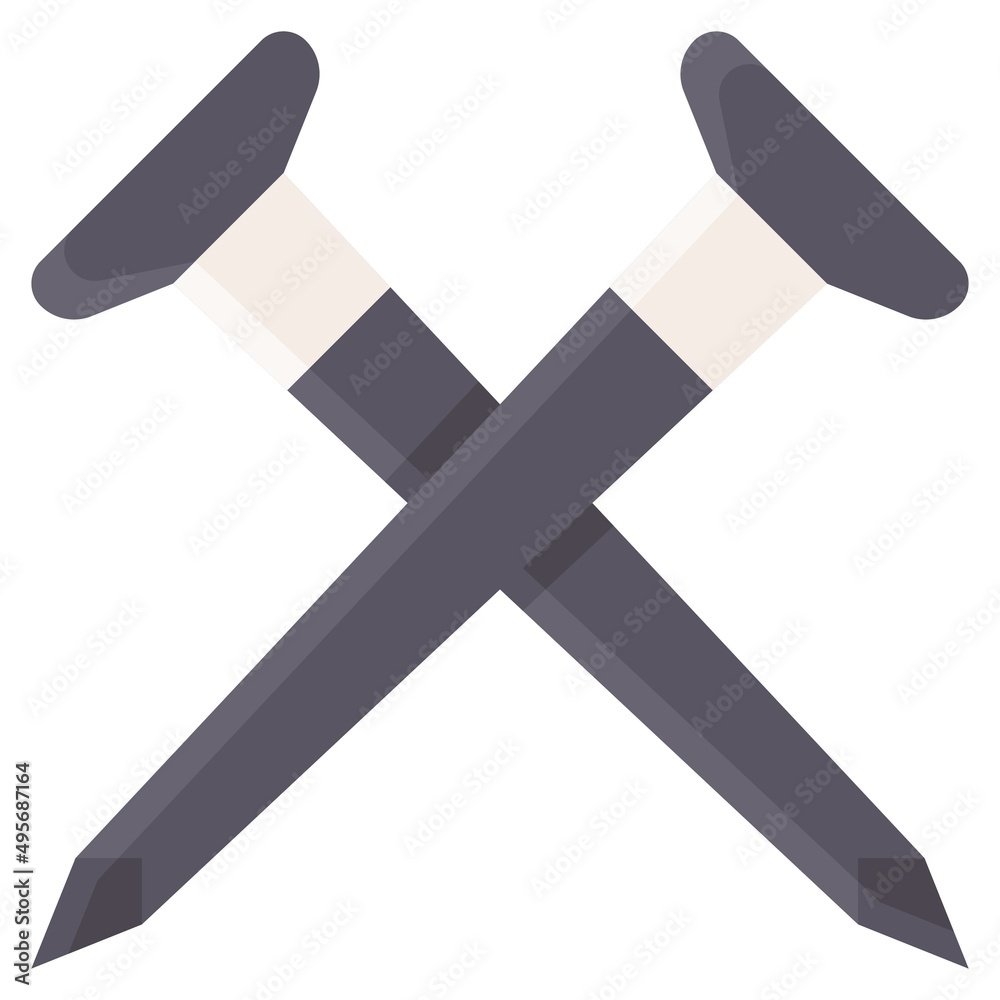 Nails icon, Holy week related vector illustration Nails icon, Holy week related vector illustration