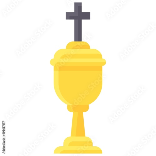 Holy Grail icon, Holy week related vector illustration