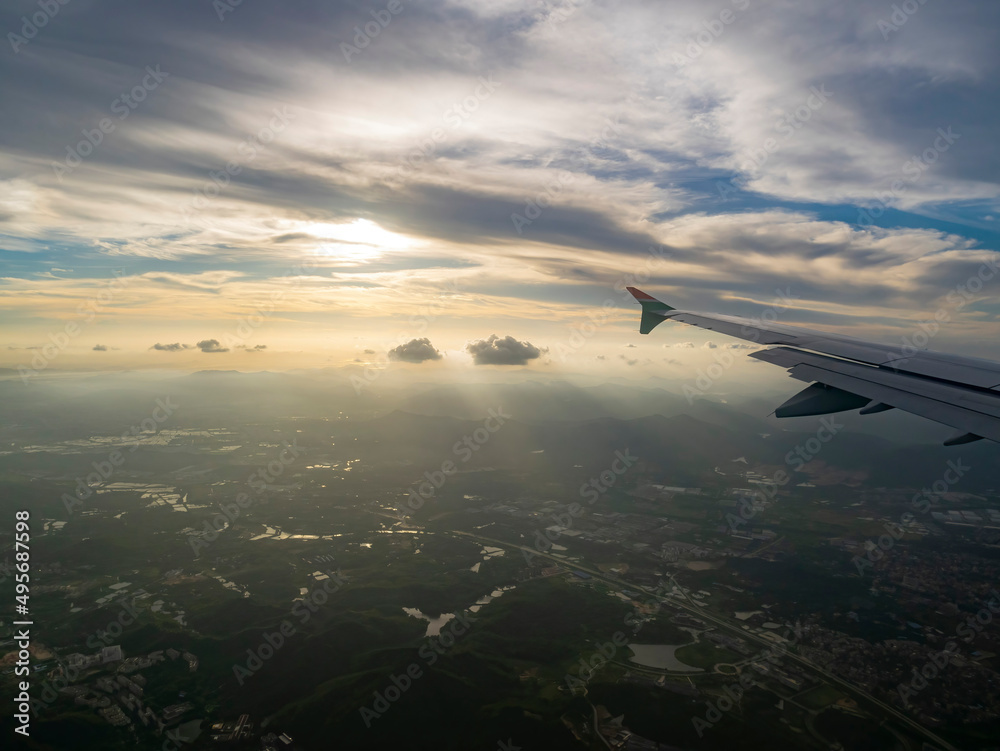 Aerial view of the Zhuhai city and landscape Aerial view of the Zhuhai city and landscape